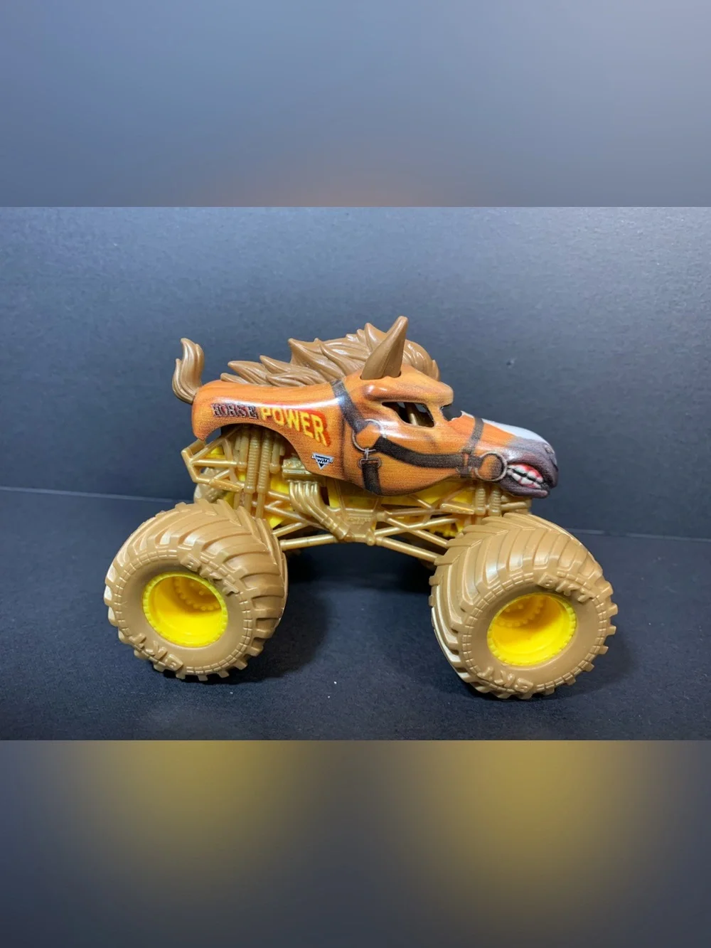 Lot of 4 Monster JAM Trucks – Hot Wheels, Horse Power, Tiger Shark